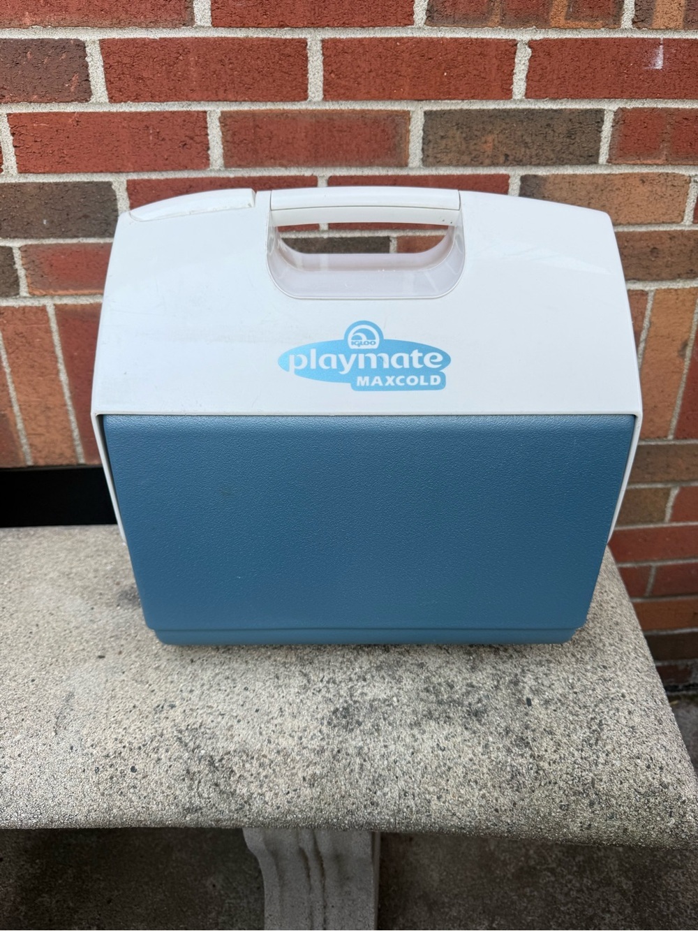 Igloo Playmate MaxCold Cooler 16-18 Quart Blue White Lunch Cooler Picnic Camping